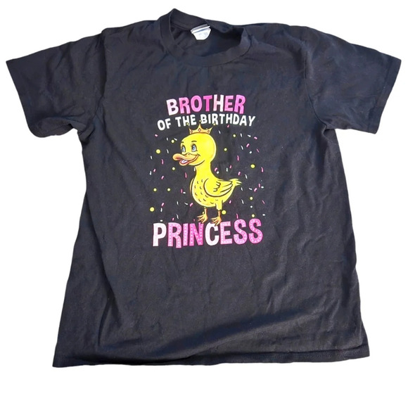 "Brother of The Birthday Princess" Duck T-Shirt - Picture 1 of 2